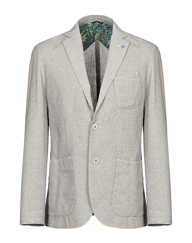 AT.P.CO Blazer Grey 73% Cotton, 27% Flax