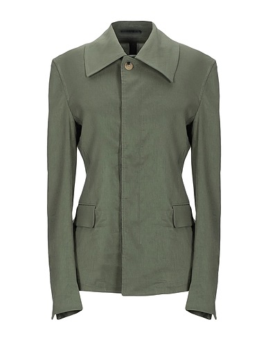 GOLDEN GOOSE Blazer Military green 50% Triacetate, 48% Flax, 2% Elastane