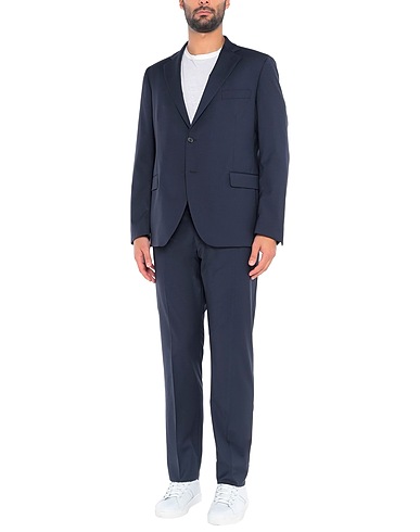 IDEA ITALIAN DESIGN ELEMENTS OF APPAREL Suits Midnight blue 99% Virgin Wool, 1% Lycra®