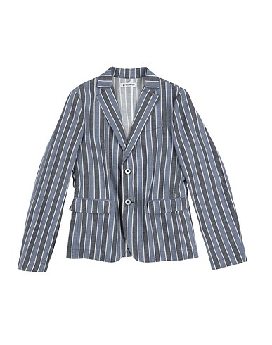DONDUP Blazer Blue 76% Cotton, 24% Flax