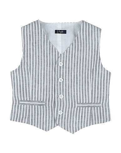 IL GUFO Suit vest Grey 100% Linen