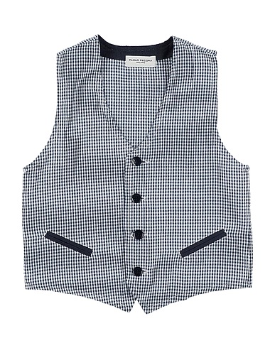 PAOLO PECORA Suit vest Midnight blue 65% Polyester, 35% Cotton