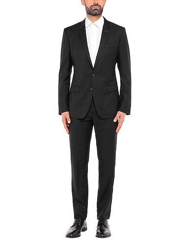 DOLCE&GABBANA Suits Black 100% Virgin Wool, Acrylic, Brass, Silk, Glass