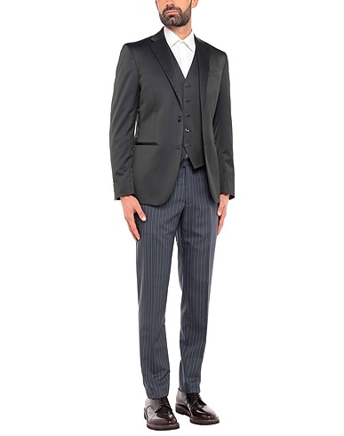 CC COLLECTION CORNELIANI Suits Midnight blue 53% Virgin Wool, 45% Polyester, 2% Elastane