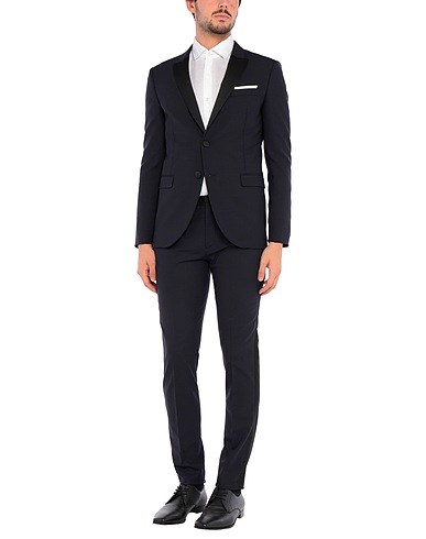 NEIL BARRETT Suits Midnight blue 53% Polyester, 44% Virgin Wool, 3% Elastane