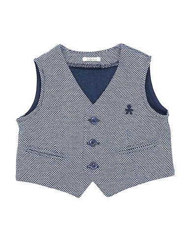 LE BEBÉ Waistcoat Midnight blue 50% Cotton, 50% Polyester