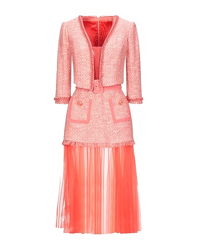 ELISABETTA FRANCHI Midi dress Antique rose 62% Cotton, 13% Synthetic fibers, 12% Acetate, 11% Polyester, 2% Other Fibres