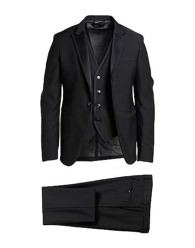 BRIAN DALES Abito Nero 58% Poliestere, 24% Lana, 16% Viscosa, 2% Elastan