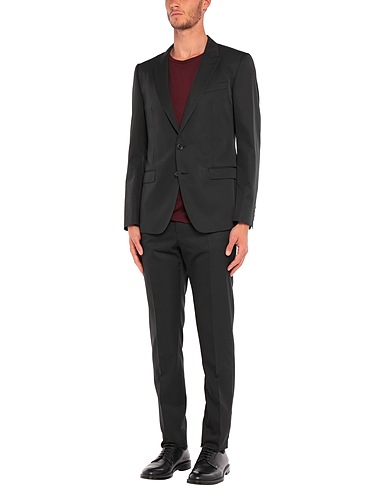 DOLCE&GABBANA Suits Black 56% Polyester, 44% Wool