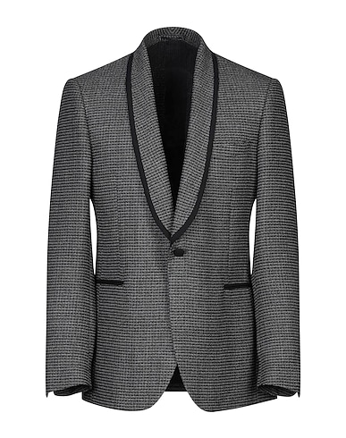 LARDINI Blazer Grey 75% Wool, 25% Linen