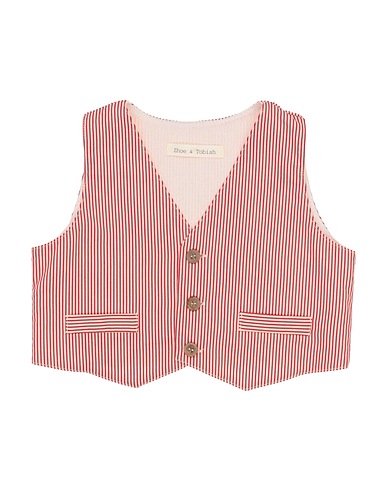 ZHOE & TOBIAH Suit vest Red 86% Cotton, 12% Polyamide, 2% Elastane