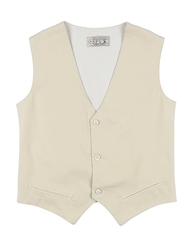 SP1 Suit vest Beige 98% Cotton, 2% Elastane