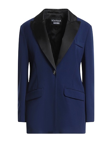 BOUTIQUE MOSCHINO Blazer Midnight blue 70% Triacetate, 30% Polyester, Acetate, Polyamide, Other Fibres