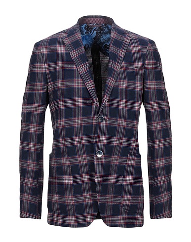 ETRO Blazer Midnight blue 96% Cotton, 4% Elastane