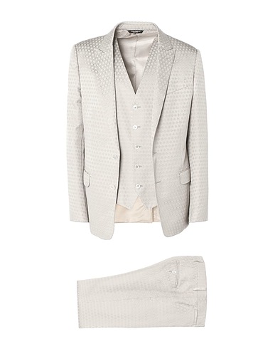 DOLCE&GABBANA Suits Beige 46% Cotton, 29% Silk, 25% Polyester
