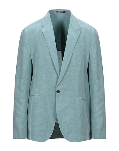 EMPORIO ARMANI Blazer Sky blue 70% Lyocell, 30% Linen