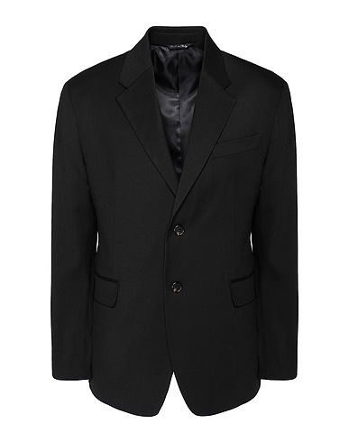 8 by YOOX Blazer Black 38% Polyester, 30% Viscose, 30% Wool, 2% Elastane