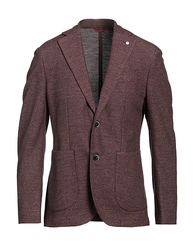 L.B.M. 1911 Blazer Burgundy 52% Wool, 48% Cotton