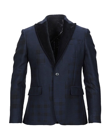 ASFALTO Blazer Midnight blue 60% Cotton, 40% Wool