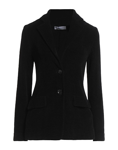 AMINA RUBINACCI Giacca Nero 45% Lana, 33% Cotone, 22% Viscosa, Poliammide, Elastan