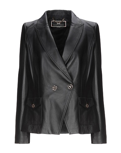 ELISABETTA FRANCHI Blazer Black 100% Ovine leather