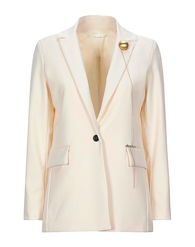 SOUVENIR Blazer Ivory 64% Polyester, 33% Rayon, 3% Elastane