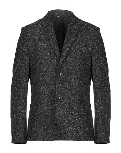 DANIELE ALESSANDRINI HOMME Blazer Charcoal 50% Wool, 30% Polyester, 20% Cotton
