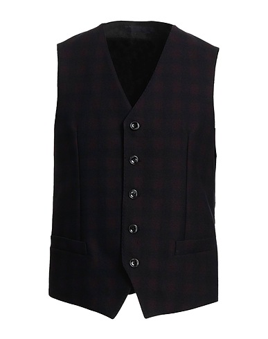 FUTURO Waistcoat Burgundy 60% Cotton, 40% Wool
