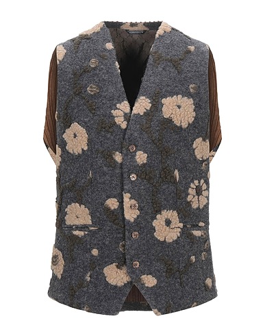 DANIELE ALESSANDRINI Waistcoat Grey 70% Wool, 30% Polyester