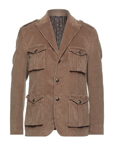 GREY DANIELE ALESSANDRINI Blazer Cammello 100% Cotone, Acrilico, Poliestere, Lana, Altre Fibre