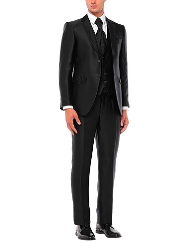CARLO PIGNATELLI CERIMONIA スーツ ブラック アセテート 57% / レーヨン 43%