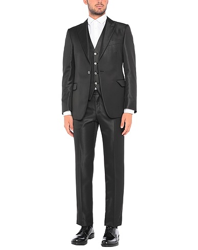 PAL ZILERI CERIMONIA Suits Black 48% Viscose, 35% Wool, 17% Polyester