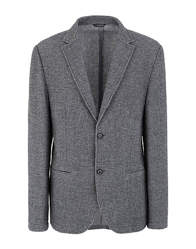 GREY DANIELE ALESSANDRINI Blazer Grey 70% Wool, 25% Polyamide, 5% Other Fibres