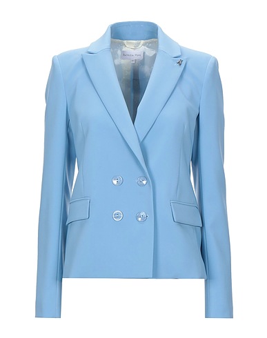 PATRIZIA PEPE Blazer Sky blue 97% Polyester, 3% Elastane