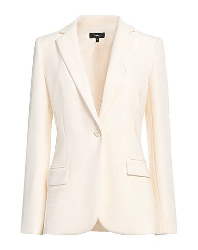THEORY Jackett Elfenbein 70% Triacetat, 30% Polyester