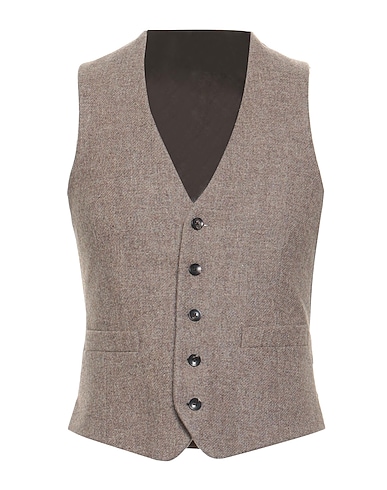 LARDINI Suit vest BEIGE 100% Wool