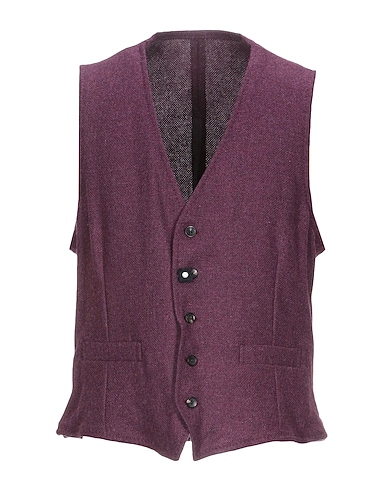 LARDINI Waistcoat Mauve 100% Wool