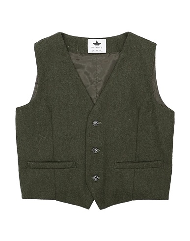 MACCHIA J Waistcoat Military green 70% Cotton, 25% Polyester, 5% Other Fibres