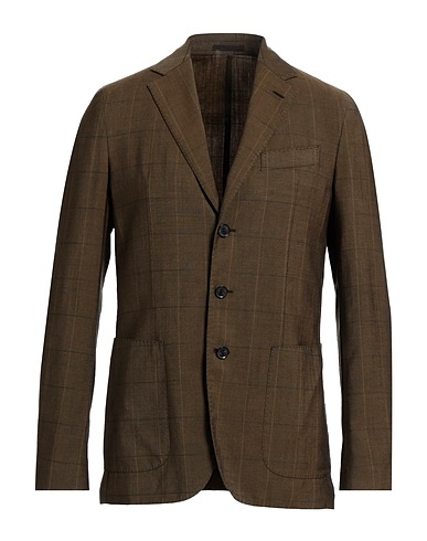 CARUSO Blazer Dark green 78% Wool, 22% Mohair wool