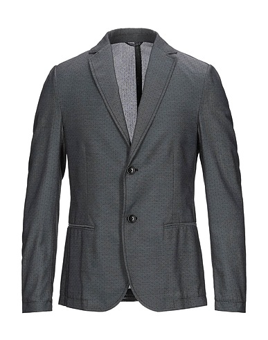 DANIELE ALESSANDRINI HOMME Blazer Charcoal 60% Cotton, 40% Polyester