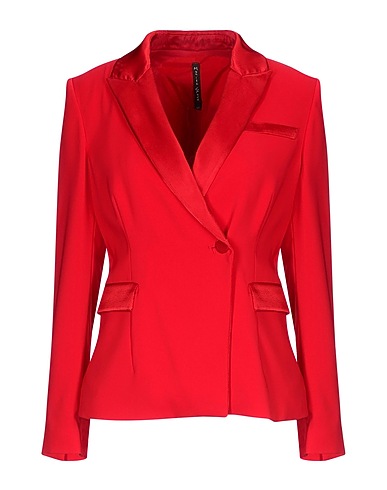 MANILA GRACE Blazer Red 62% Acetate, 38% Viscose
