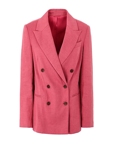 BRUNELLO CUCINELLI Blazer Antique rose 65% Linen, 34% Cotton, 1% Elastane, Brass