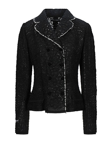 DOLCE&GABBANA Blazer Black 50% Wool, 28% Acrylic, 10% Polyester, 8% Virgin Wool, 4% Nylon