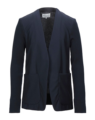 MAISON MARGIELA Blazer Midnight blue 84% Virgin Wool, 16% Mohair wool, Cotton