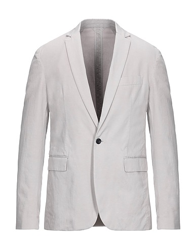DONDUP Blazer Grey 70% Cotton, 27% Linen, 3% Elastane