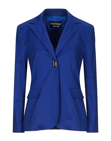 BOUTIQUE MOSCHINO Blazer Blue 98% Cotton, 2% Elastane