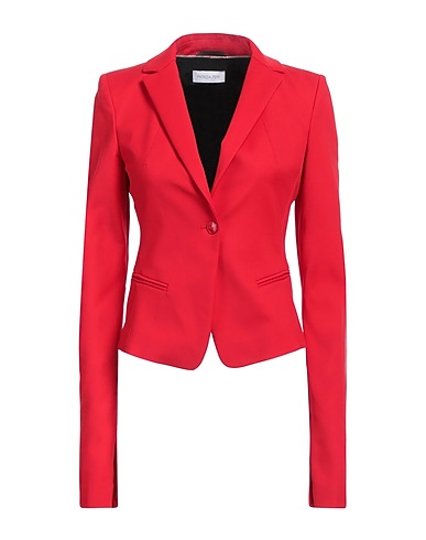 PATRIZIA PEPE Blazer Red 48% Cotton, 45% Polyamide, 7% Elastane