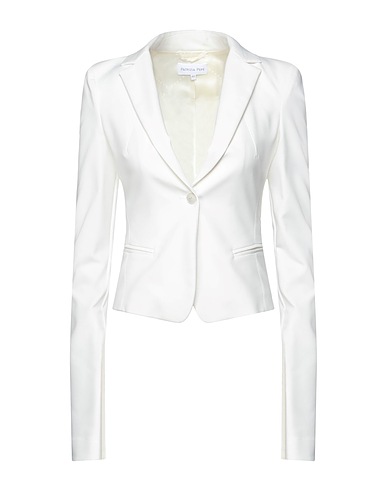 PATRIZIA PEPE Giacca Bianco 48% Cotone, 45% Poliammide, 7% Elastan