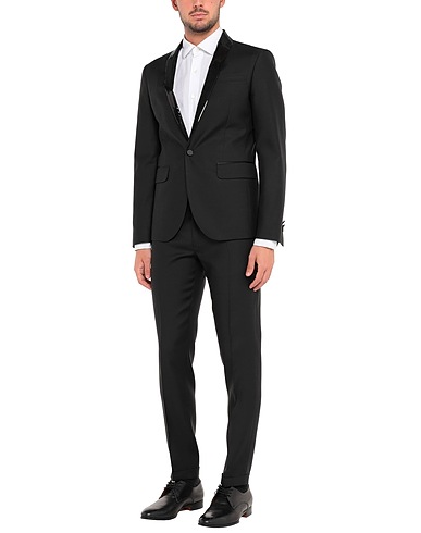 DSQUARED2 Suits Black 65% Virgin Wool, 35% Silk