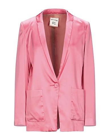 SEMICOUTURE Blazer Pink 75% Acetate, 25% Silk, Polyester